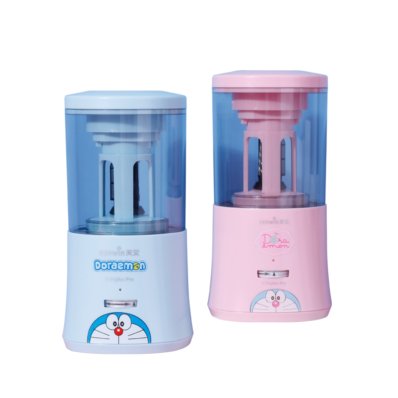 天文兒童全自動削筆機器哆啦A夢ip文具可削直徑8mm三角鉛筆小學生充電款電動轉(zhuǎn)筆刀卷筆刀器A8018-8