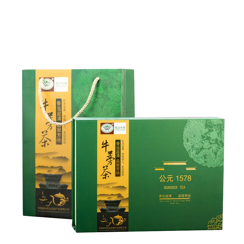 柯响旺达牛蒡茶100克小绿礼盒送礼徐州地方特产冲饮伴手礼