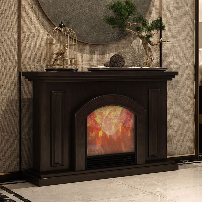 郝客来(haokelai)新中式壁炉柜美式简约玄关桌设计弧形欧式复古客厅