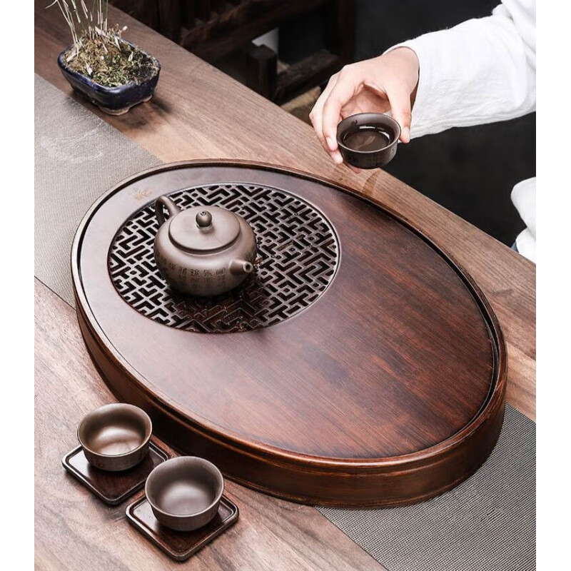 菩本家 家通用茶几上放的茶台功夫茶台盘办公室桌面小茶盘小型茶台