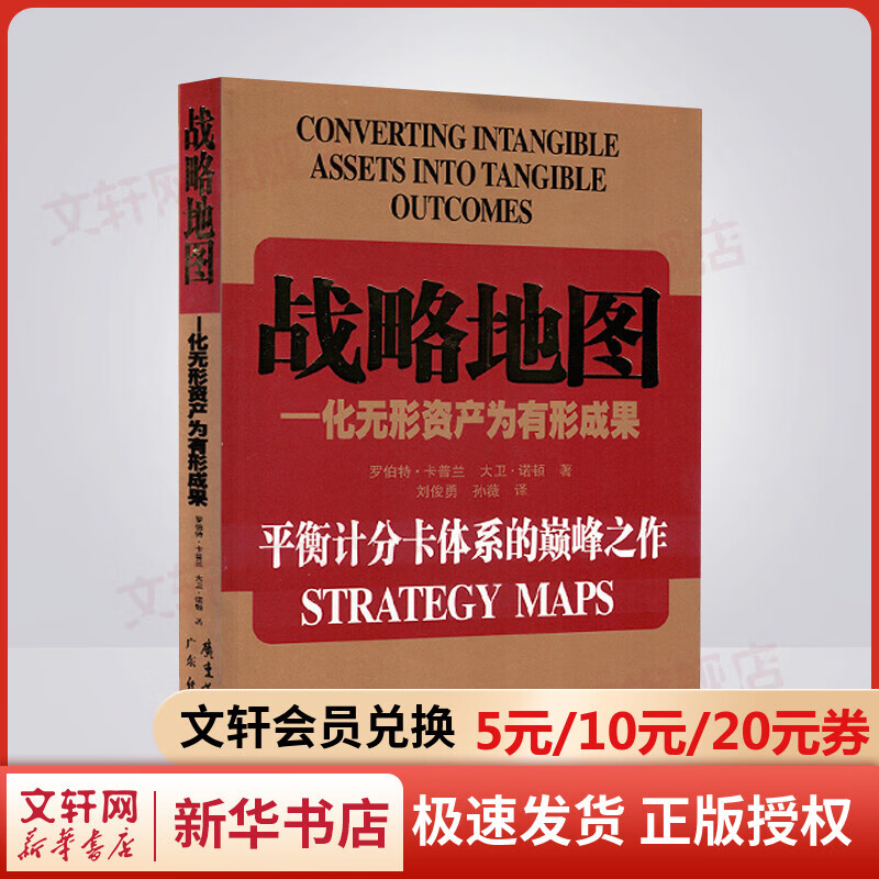 战略地图:化无形资产为有形成果 罗伯特·卡普兰 平衡记分卡体系 企业管理创业书籍