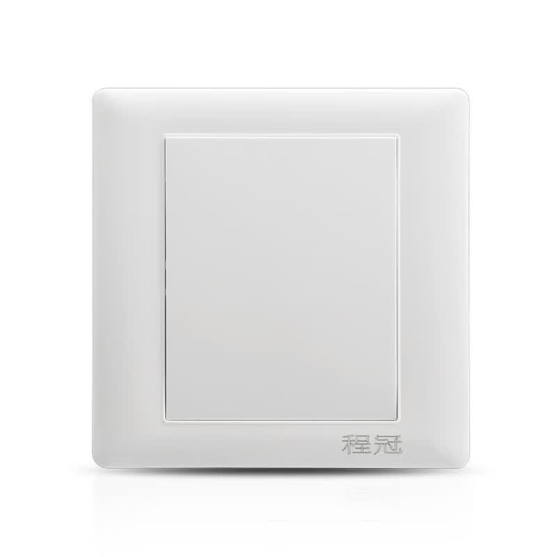 86型暗装墙壁开关插座面板空白面板白板暗盒挡板盖板雅白