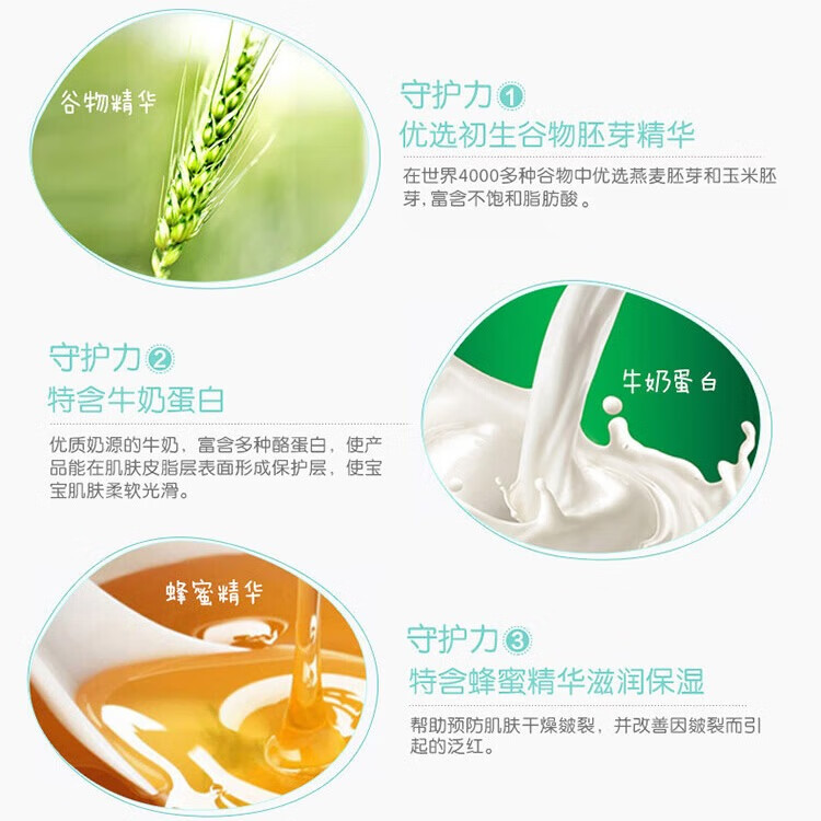 启初儿童面霜牛奶谷胚宝宝霜保湿滋润肤婴儿补水擦脸牛奶保湿霜 【水润保湿】保湿面霜30g