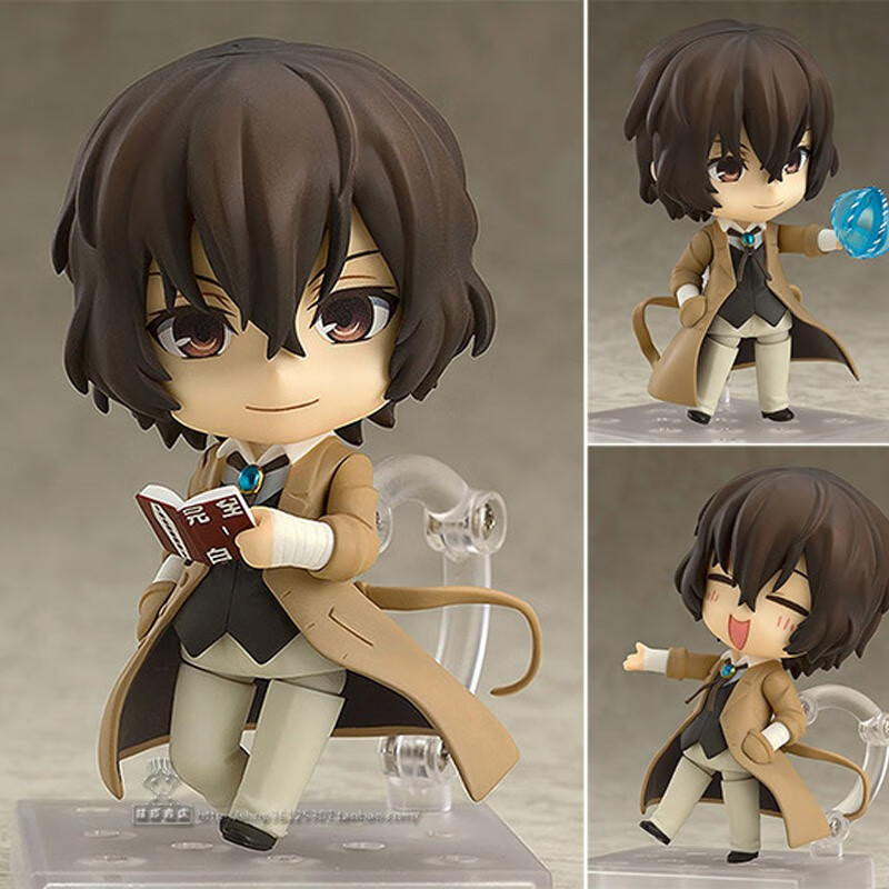 dogs q版粘土人中原中也太宰治换脸公仔手办 q版太宰治可换脸#657高约