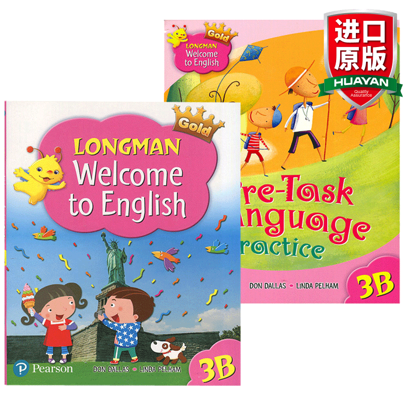 英文原版新版香港朗文小学英语教材Longman Welcome to English 3B Gold