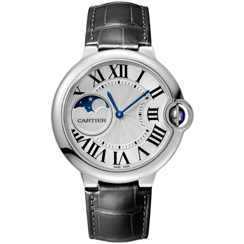 【二手95新】卡地亚男表蓝气球系列自动机械wsbb0020月相37mm瑞士奢侈