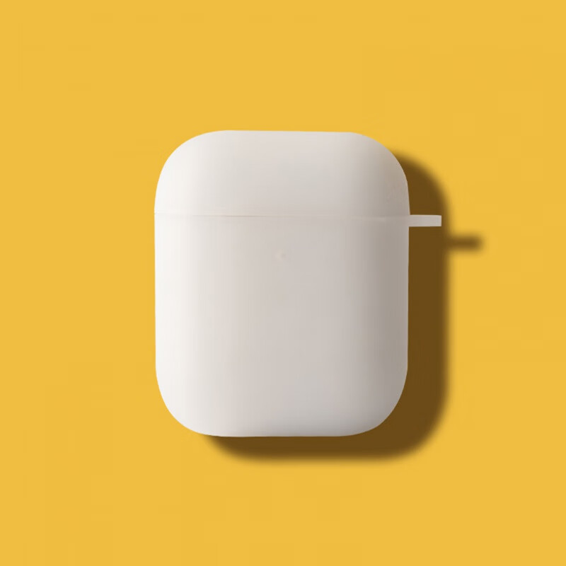 魔杰乐 适用于airpods保护套airpodspro耳机套苹果airpods2蓝牙耳机壳纯色硅胶软 苹果Airpods1/2代【纯色白色】