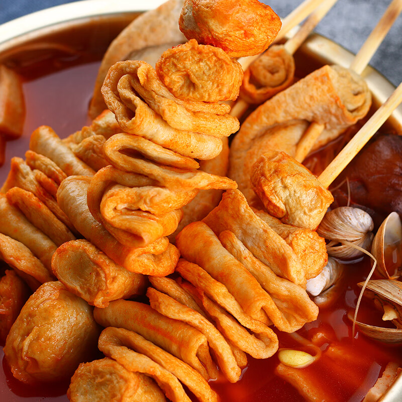 锐角羊 韩式安心鱼饼韩国关东煮部队火锅食材 鱼饼400g*1袋