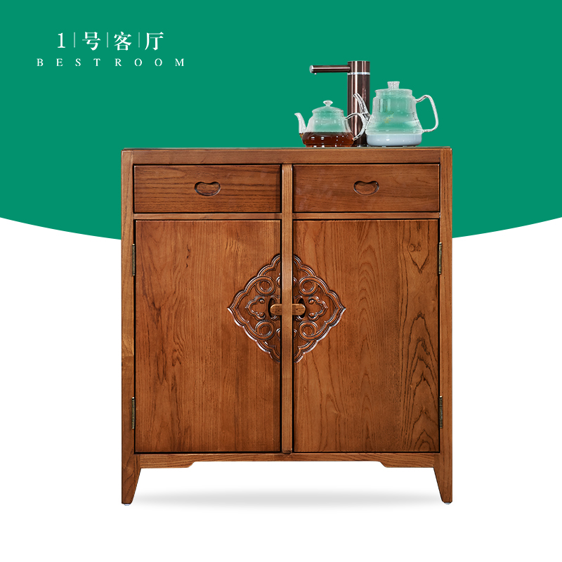 1号客厅中式风格全实木木质 茶水柜 智能茶吧机 s02-1特殊价格下完