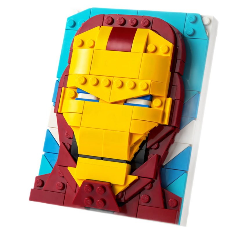 乐高（lego）钢铁侠积木素描图立体相框 8+儿童礼物 2022新款 40535（200件）