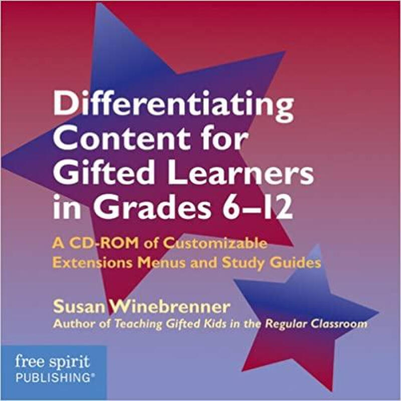 英文原版 differentiating content for gifted learners