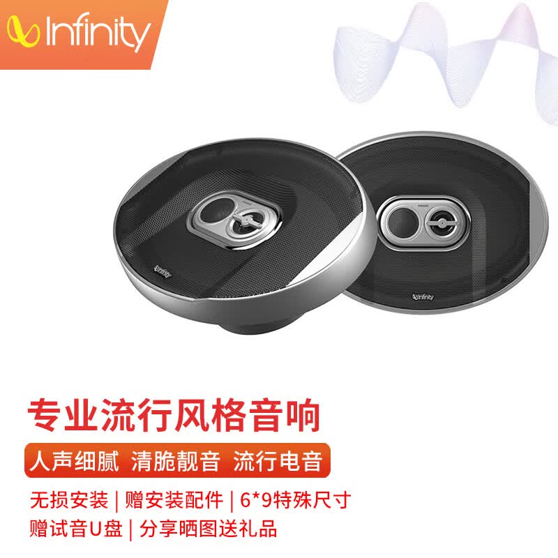 燕飞利仕（Infinity）PR9603is 哈曼汽车音响改装 尺寸椭圆形6*9英寸3路同轴喇叭属于什么档次？