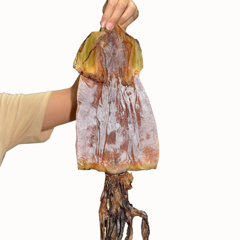 禾澹野生淡晒大号鱿鱼干墨鱼干海鲜水产干货烧烤泉州渔家自晒 如图