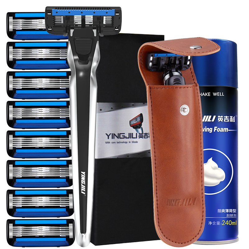 英吉利五层1刀架9刀头防刮伤剃须刀购买攻略|京东剃须史低查询
