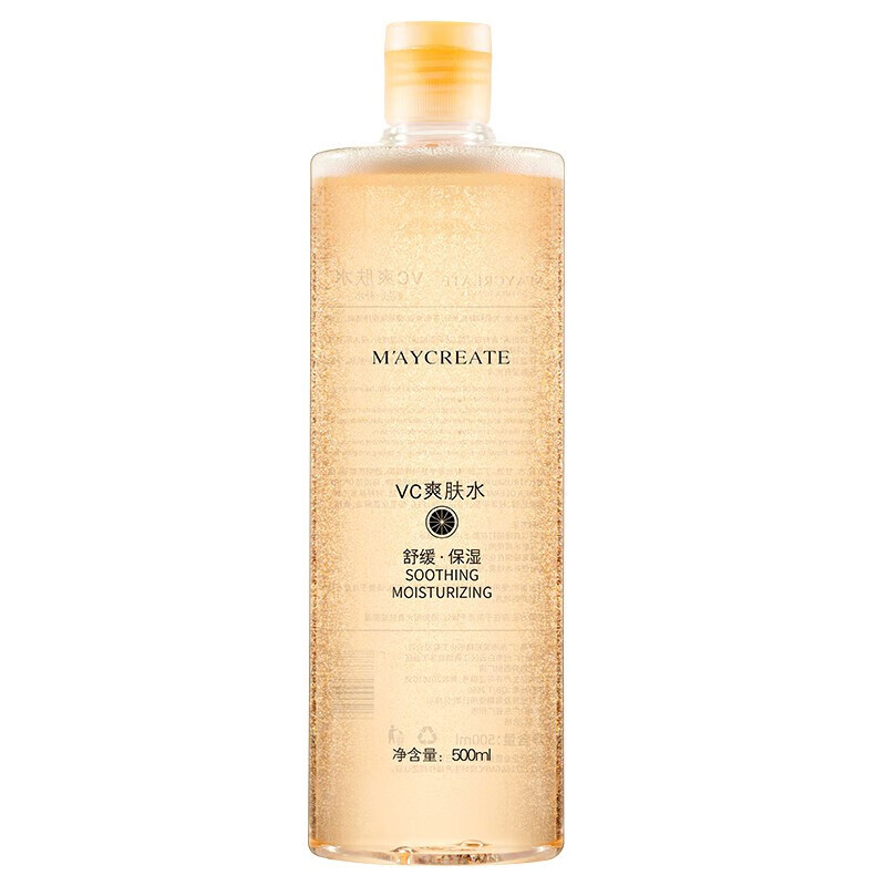 健美创研(maycreate)vc爽肤水化妆水500ml补水保湿妆前用干燥缺水