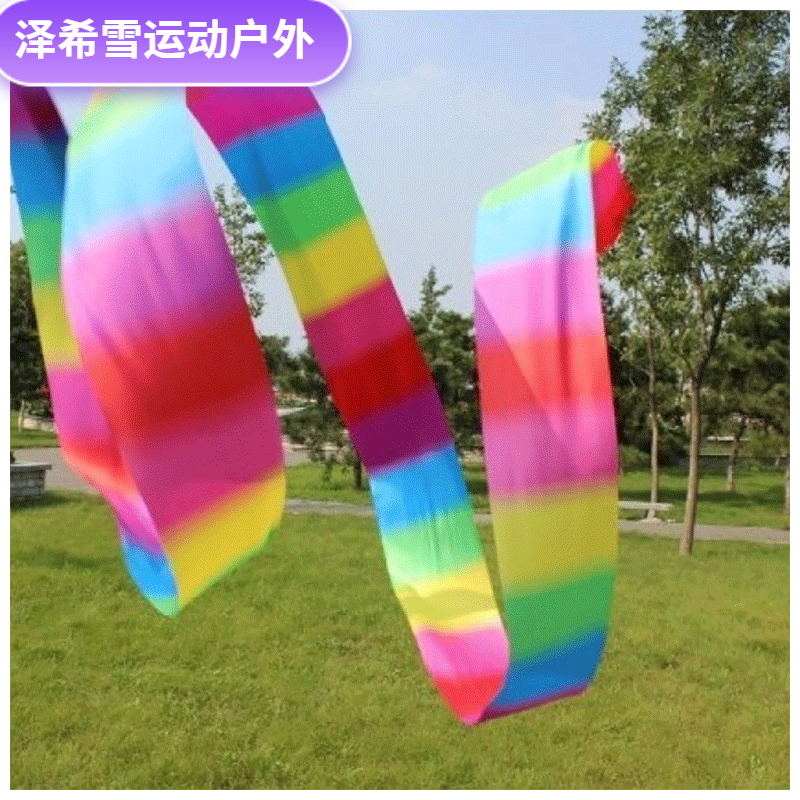 加宽加长健身舞蹈表演彩带多色宽彩带带手棒艺术体操