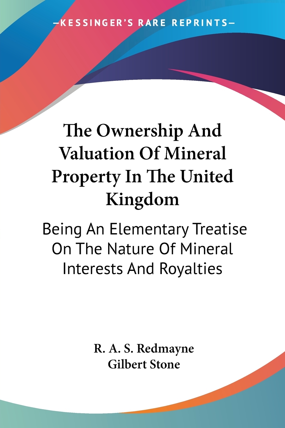 预售 按需印刷 the ownership and valuation of mineral property in