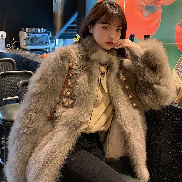 可可色辛集海宁皮草 s辛集海宁皮草