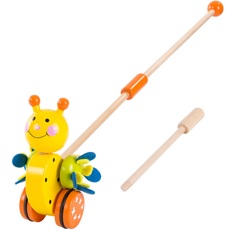 福孩儿木质小蜜蜂推推乐玩具 宝宝儿童男孩女孩婴幼儿单杆学步单杆手推车木制1一2两小孩子三周岁半生日礼物高性价比高么？