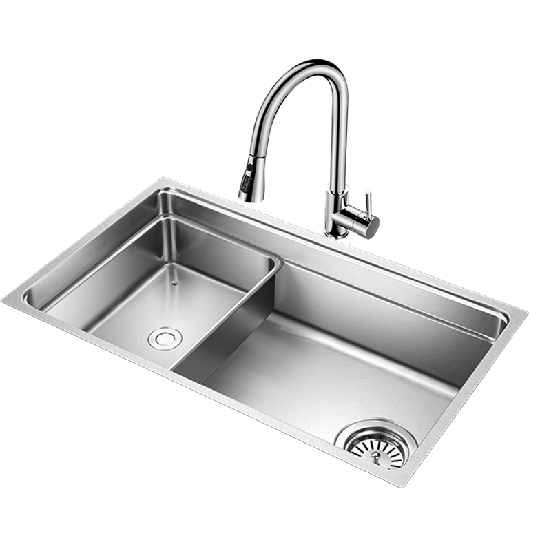 欧琳(oulin)厨房水槽单槽 洗菜盆水盆洗碗槽加厚台下盆wgv9102 【店长