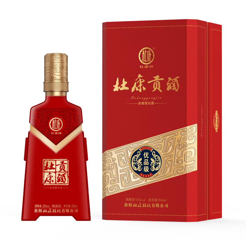 杜康酒 杜康贡酒 优品级52度单瓶(1瓶*500ml)
