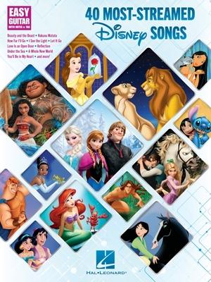 【2-4周达】40 most-streamed disney songs: easy guitar with notes