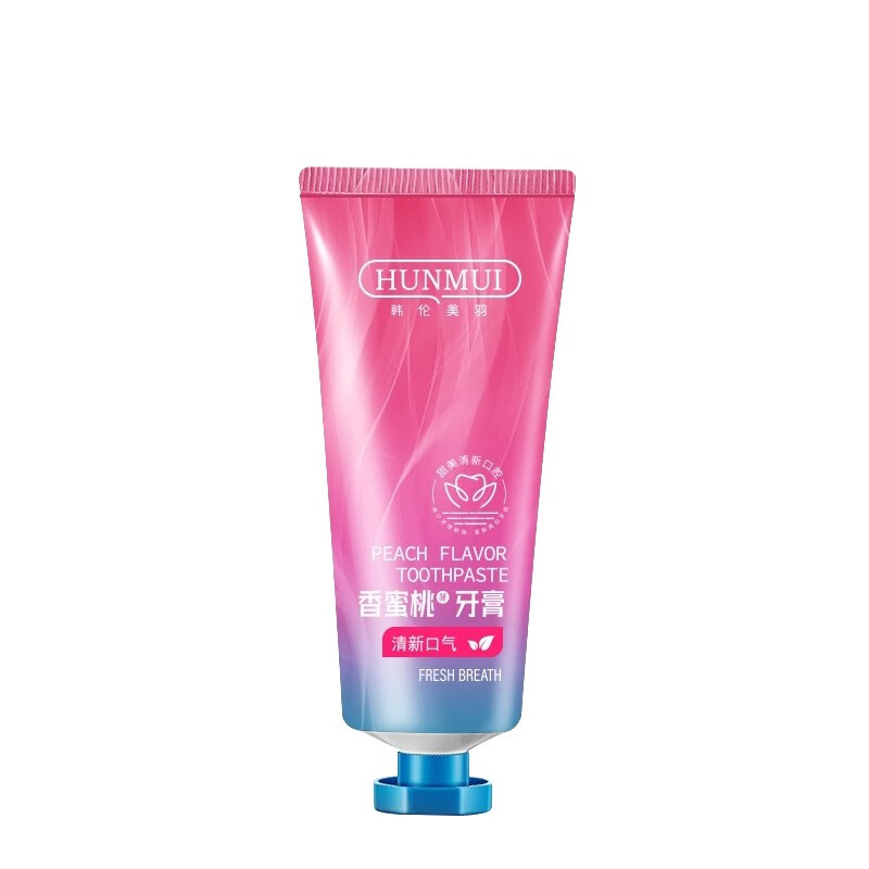 韩伦美羽香蜜桃牙膏100g清新空气清洁牙齿清爽口感 香蜜桃牙膏100g