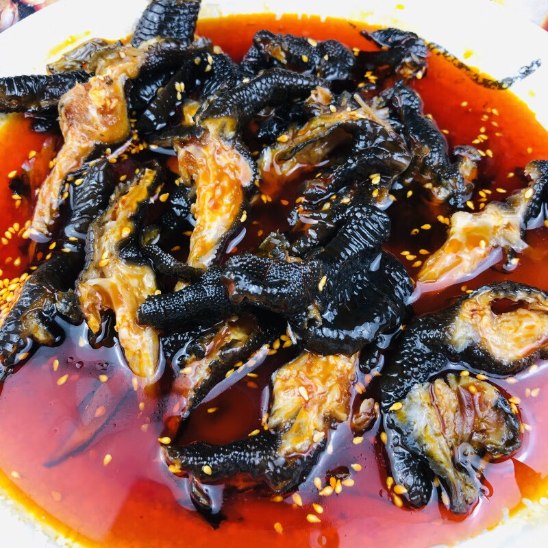 花仙笙(gearss)益旺麻辣无骨鸡脚黑鸡爪凉拌无骨凤爪凉菜去骨黑鸡脚半