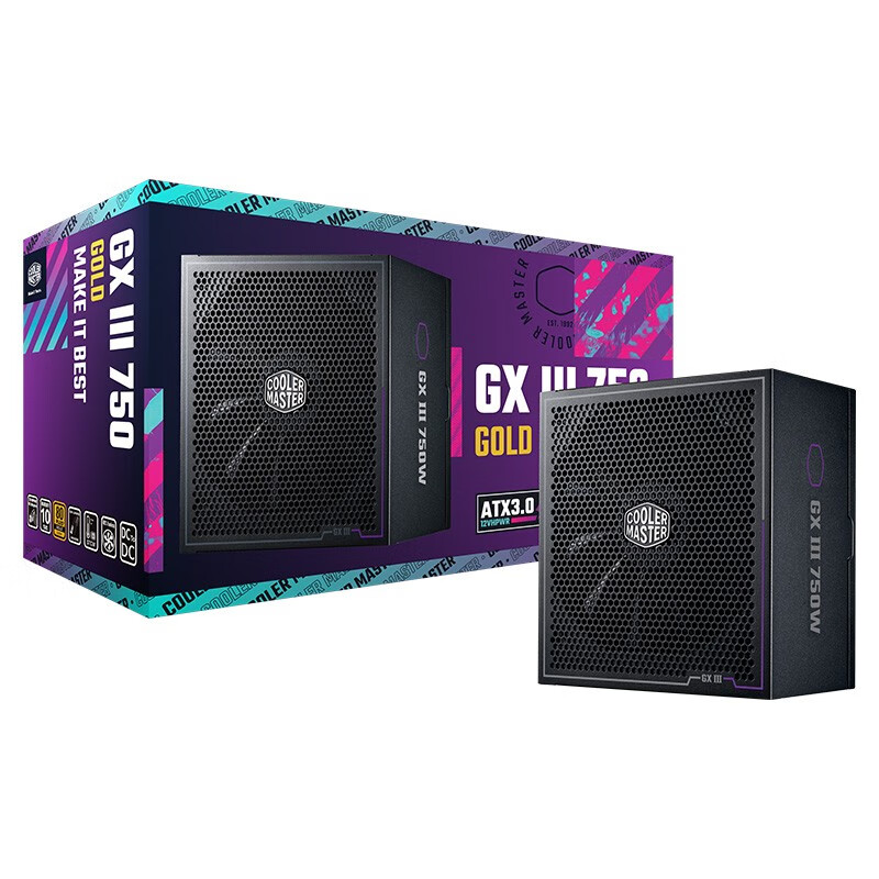 酷冷至尊GX III Gold 850电源 GX金牌全模组ATX3.0电源itx台式机 GX III Gold 750W【ATX3.0】