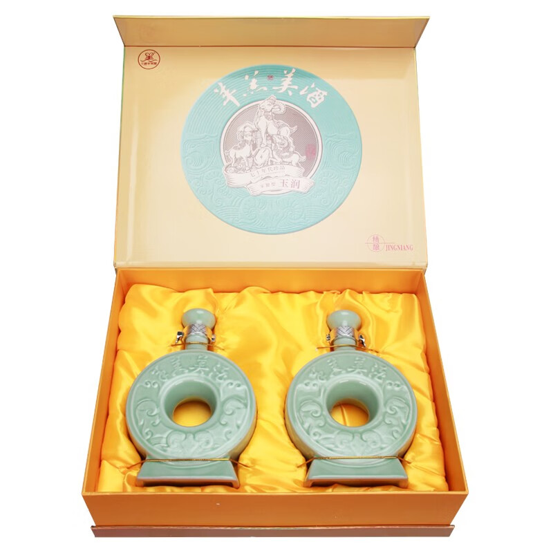 天润羊羔美【河北特产馆】羊羔美酒17度半甜型黄酒礼盒非遗礼品酒石家庄特产 17度玉润 500mL 2瓶 礼盒装