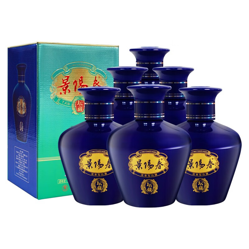 景芝景阳春 精品粮食白酒年货礼品山东酒 38度 500ml 6瓶 坛藏整箱装