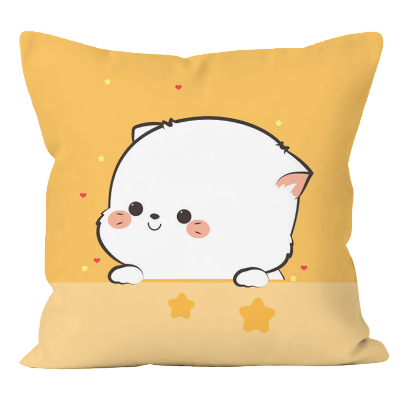 公仔靠垫送朋友情侣定做 双面图案01 钻石绒双面图40*40厘米(小号)