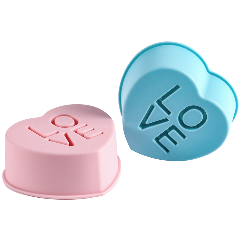 劣狐狐米糕模具硅膠蒸糕家用古早蛋糕寶寶輔食做米糕發(fā)糕模具烘焙工具 愛(ài)心硅膠馬芬杯12個(gè)