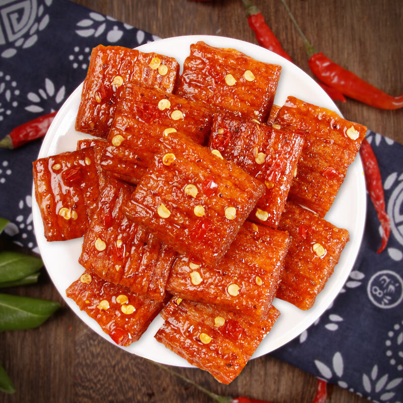 西瓜味的童话大刀肉辣条网红湖南风味麻辣休闲小吃零食小包装 大刀肉5