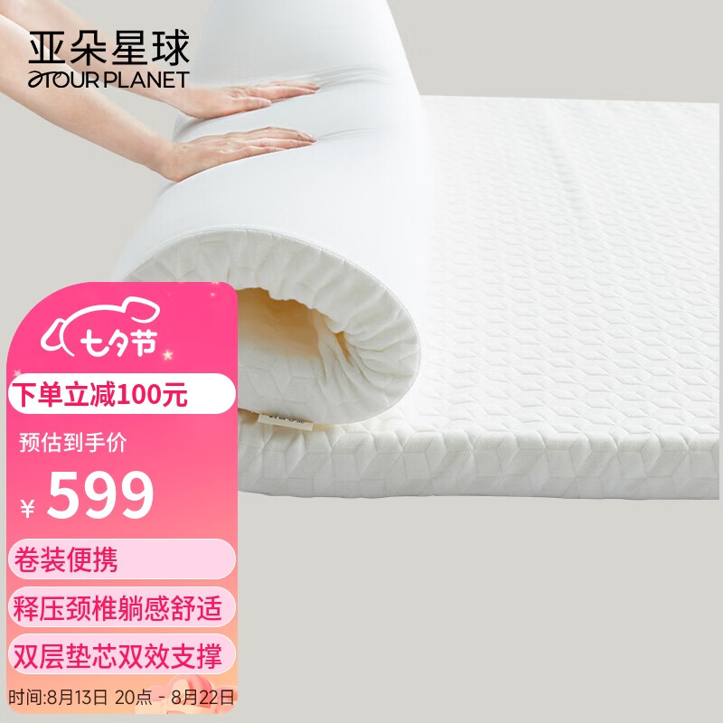 亚朵星球薄床垫记忆棉海绵软睡垫芯垫被榻榻米双人可折叠床褥子1.5米*2米怎么看?