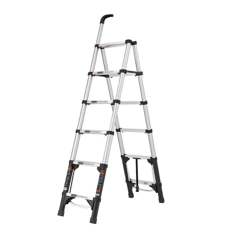 奥鹏 伸缩梯家用折叠多功能人字梯铝合金升降登高楼梯六步工程梯子AP-519Y-370D100037771292