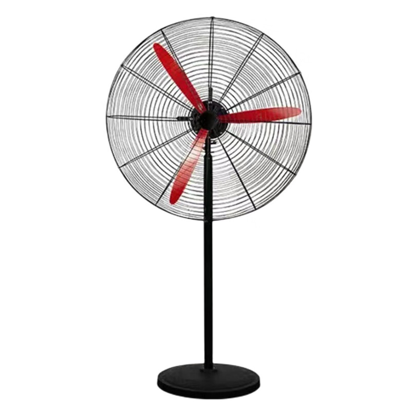 京采无忧 750落地式铝镁叶 工业电风扇 落地牛角风扇摇头食堂工程扇