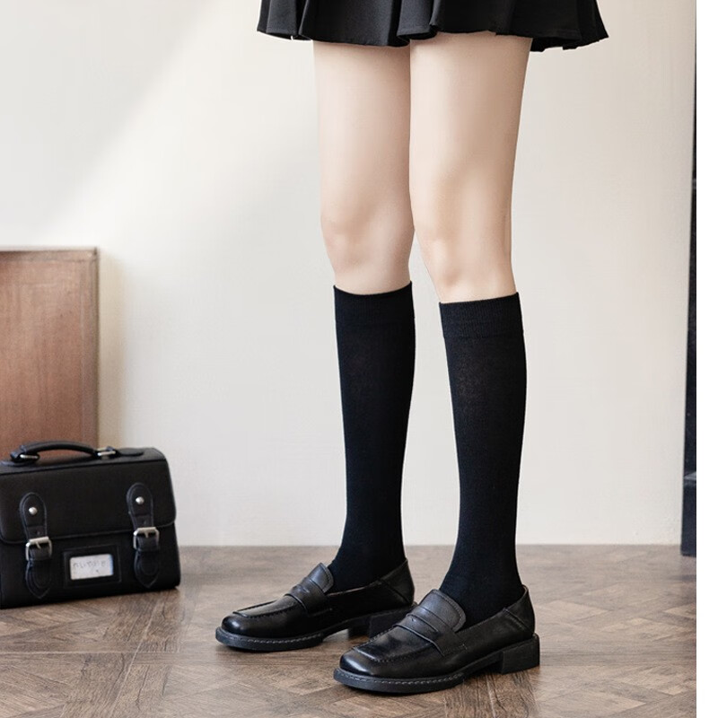 八爪蜘蛛袜子小腿袜高筒女秋冬季四季日系ins潮显瘦女运动纯色百搭