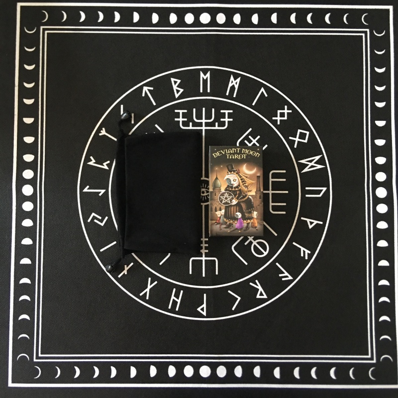 吾诺 deviant moon tarot 邪月塔罗牌无边框 异月英文卡牌配牌袋 邪月