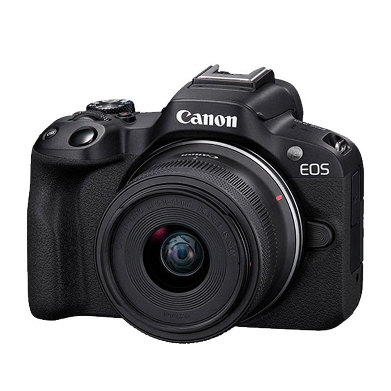 Canon 佳能 EOS R50 入门级微单反 半画幅数码相机 4k美颜小巧便携 EOS R50(RF-S 18-45套装）黑旅行版