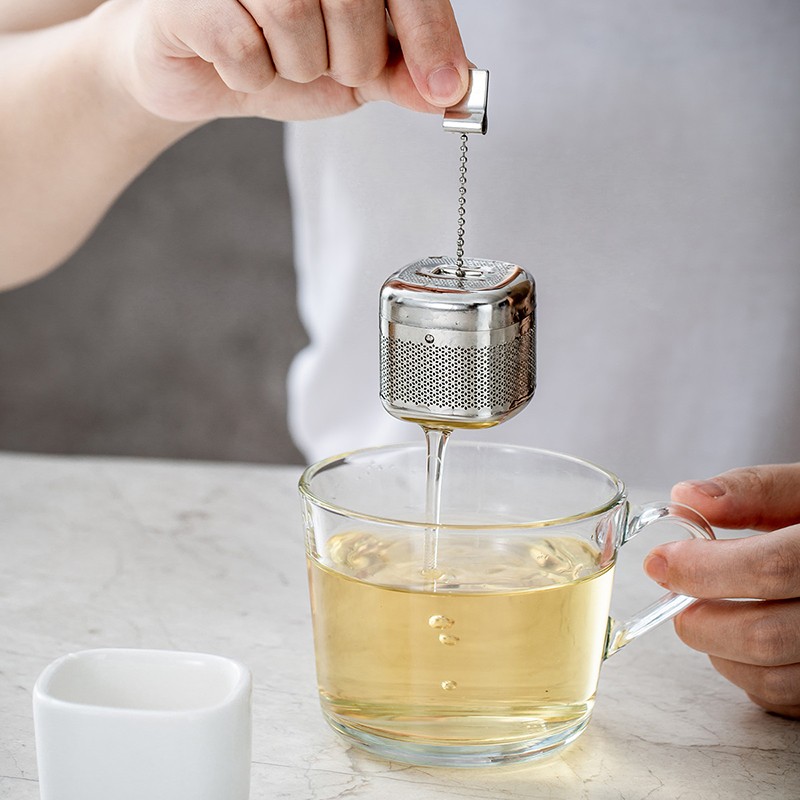 Umbra加拿大泡茶器茶漏滤茶器家用茶叶过滤器茶水分离器茶球网过滤茶网 泡茶器/带底座