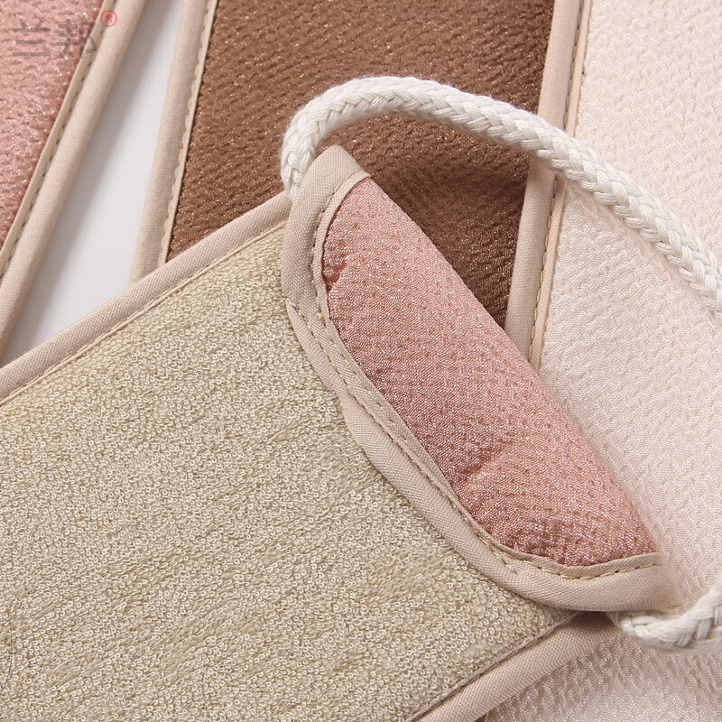 洗澡搓背长条 家用男女搓泥去污洗浴沐浴用品 洗澡巾搓澡巾拉背条 白色