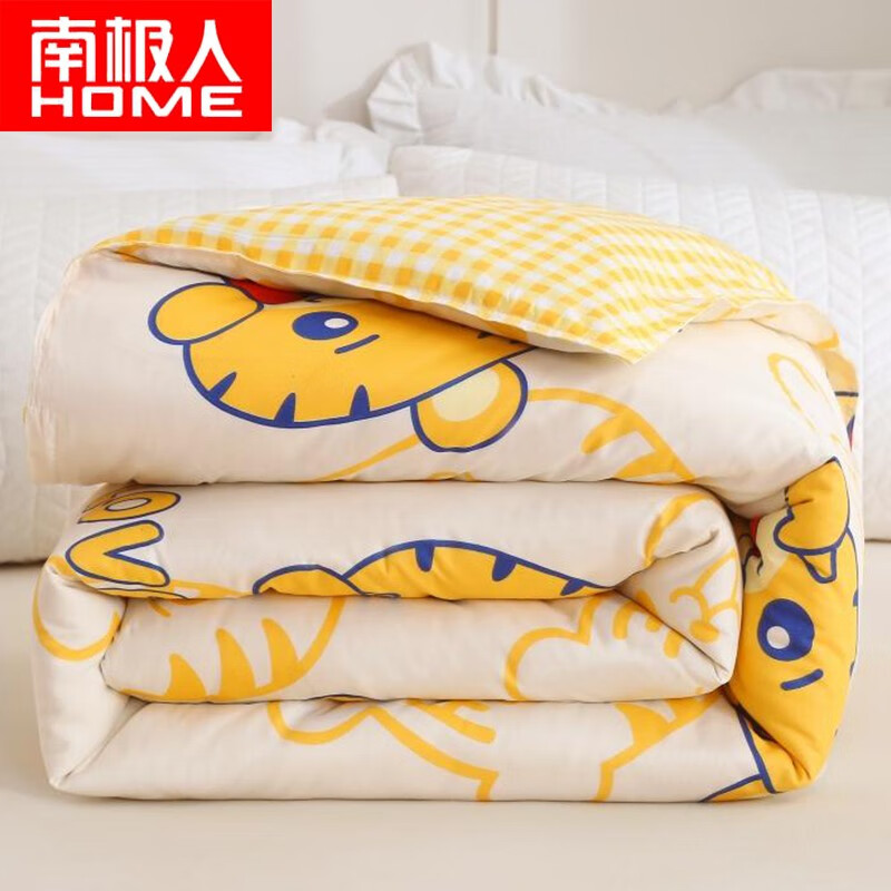加厚保暖学生宿舍盖被褥套被芯套装 笑面老虎【可拆洗被套 棉花被】