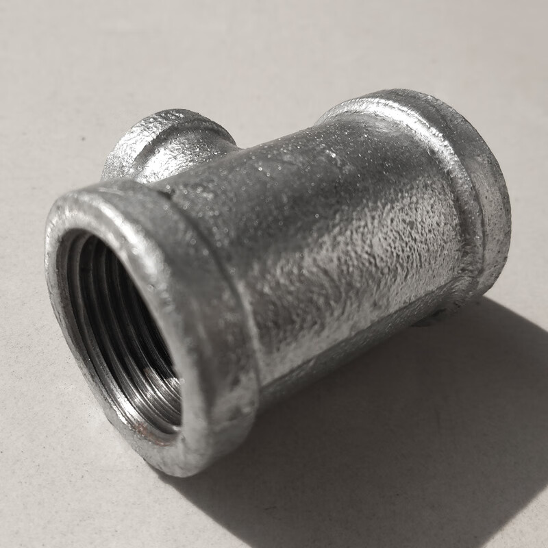 勋狸粑万康德玛钢管件热镀锌三通丝接变径三通水管丝扣螺纹异径管三通