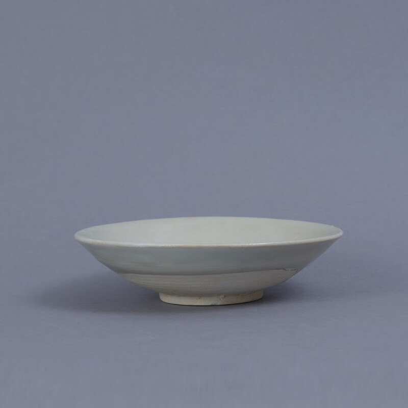 【包老带证书能典当44】将乐窑白釉墨书詹字款圆洗