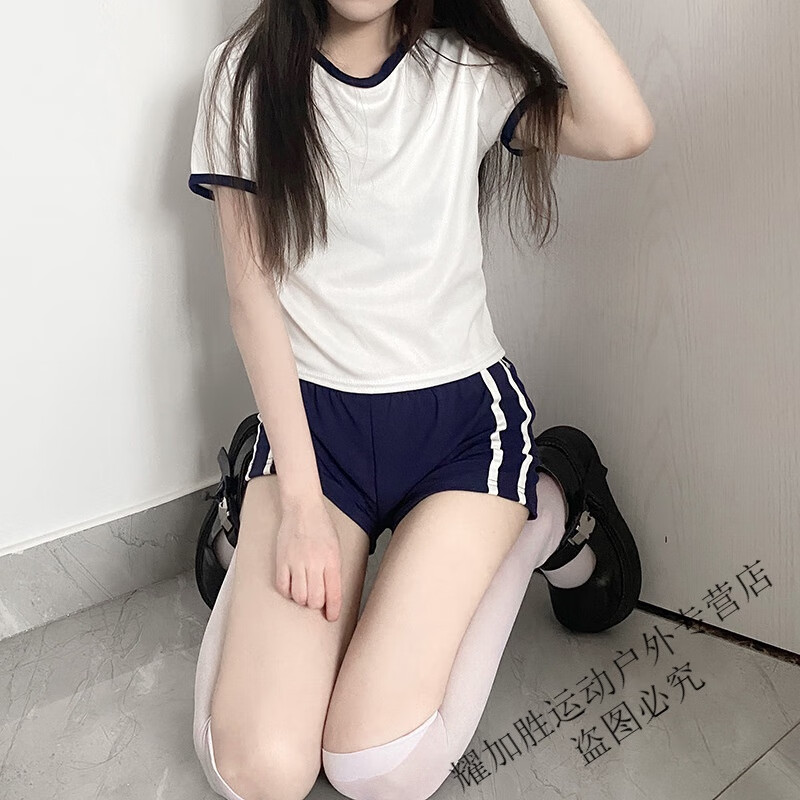 麦磊体操服女纯欲风套装日系少女学院学姐风啦啦队沙滩体操服泳衣