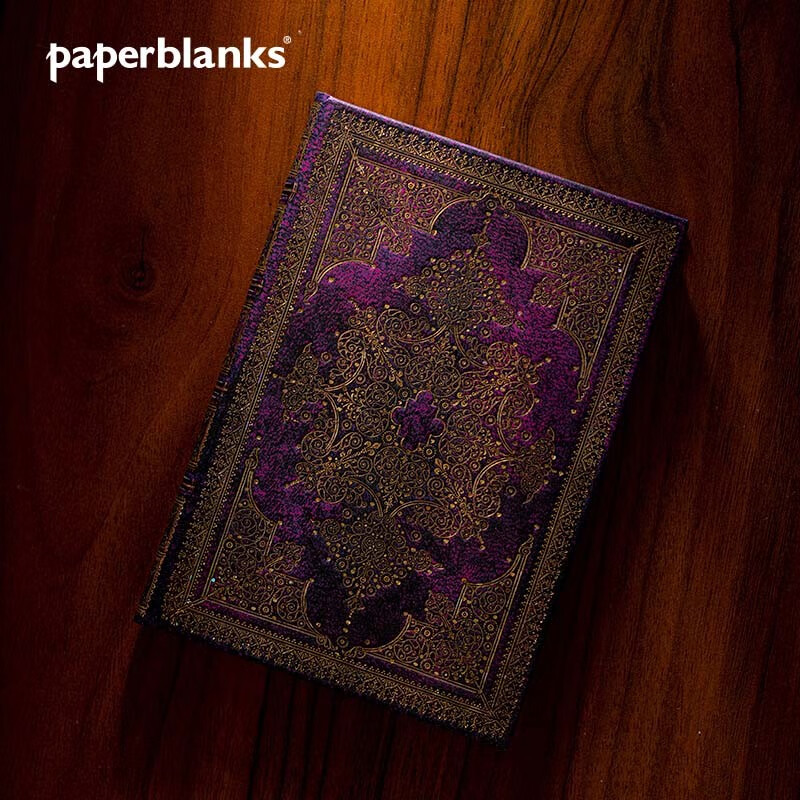 paperblanks佩兰克笔记本冬至之星系列小记事本日记本手账手帐本学习大学生复古文艺文具礼物闪钻 【硬壳绑带款】闪钻/大本/空白