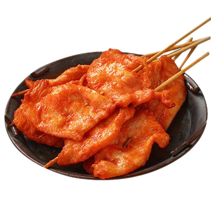 果亦橙奧爾良里脊肉片鐵板里脊肉串 燒烤油炸雞肉串 搭配手抓餅早餐食材 40串（聚會裝）