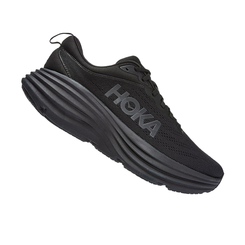 女款邦代8公路跑鞋Bondi 8轻盈缓震回弹舒适透气 黑色/黑色（拍大半码） 37/230mm