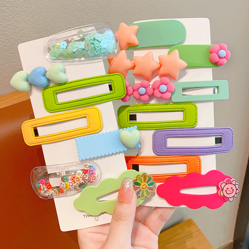 爱流行韩版儿童发夹刘海卡通碎发bb夹女童后脑勺发卡小女孩可爱夹子